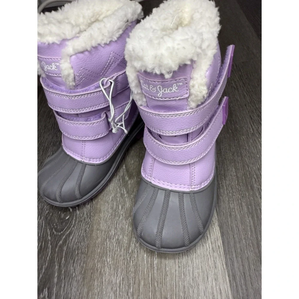 Toddler Denver Winter Boots - Cat & Jack Purple Snow Boot size 10 Toddler
